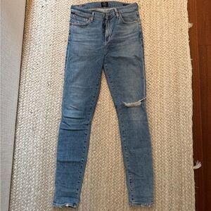 Citizens Of Humanity ‘rocket’ Light Blue Skinny Jeans